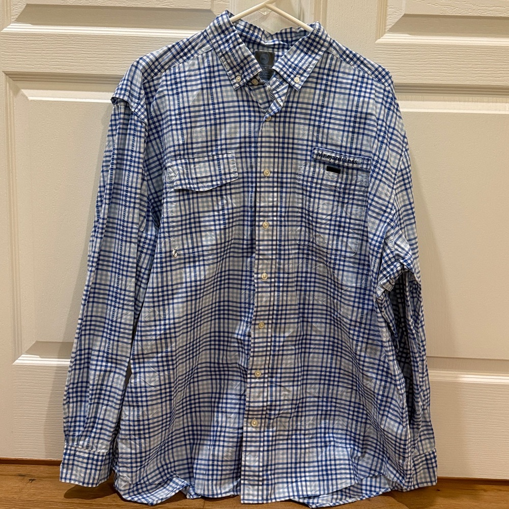 EUC men’s XL Vineyard Vines Performance long sleeve Harbor Shirt